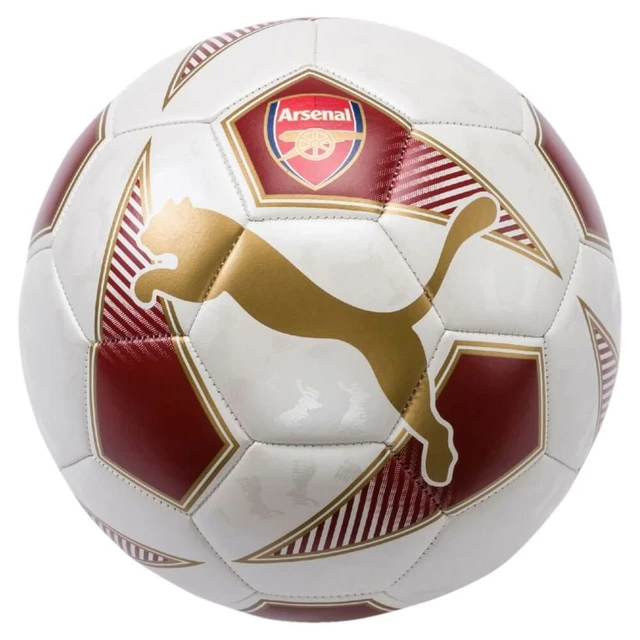 Fotbalový míč Puma Arsenal 08289701 chilli červeno-bílý