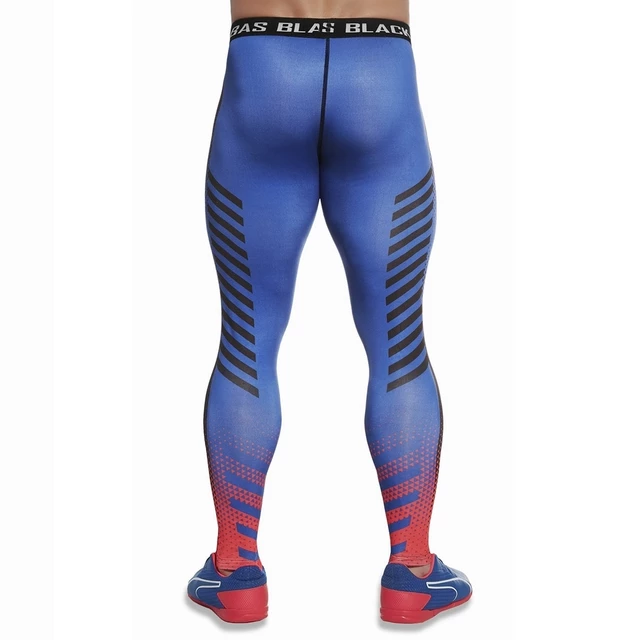 Férfi/fiú sport leggings BAS BLACK Quantum - kék-piros