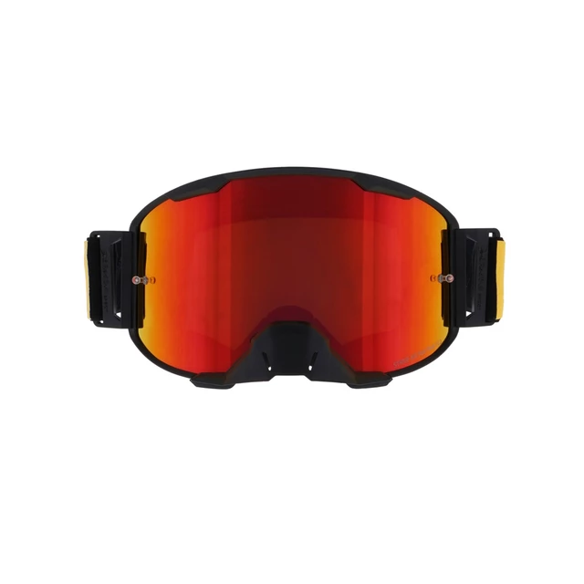 Motokrosové okuliare RedBull Spect Strive Panovision, čierne matné, plexi červené zrkadlové