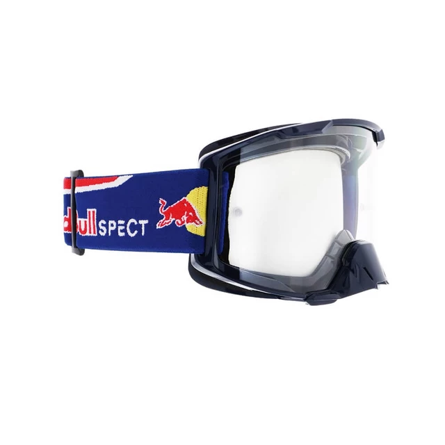 Motocross Goggles Red Bull Spect Strive, Matte Dark Blue, Clear Lens