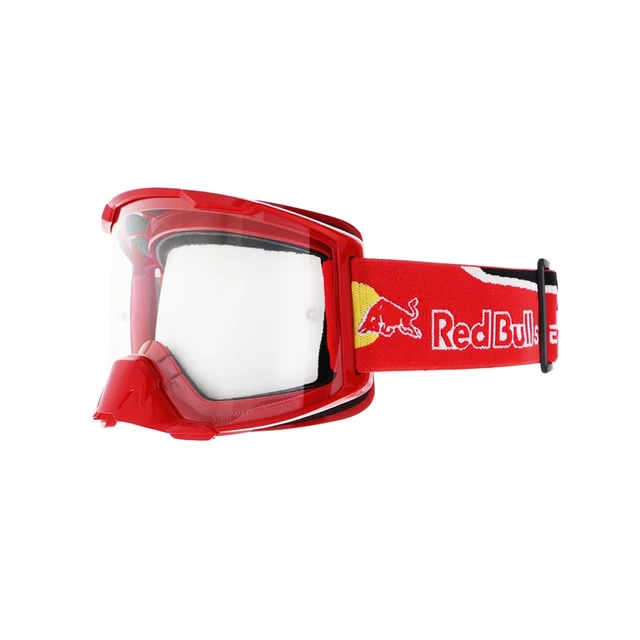 Motokrosové brýle RedBull Spect Strive, červené matné, plexi čiré