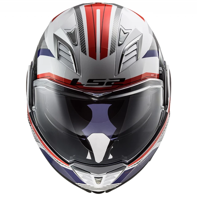 Výklopná moto přilba LS2 FF900 Valiant II Revo P/J - White Red Blue