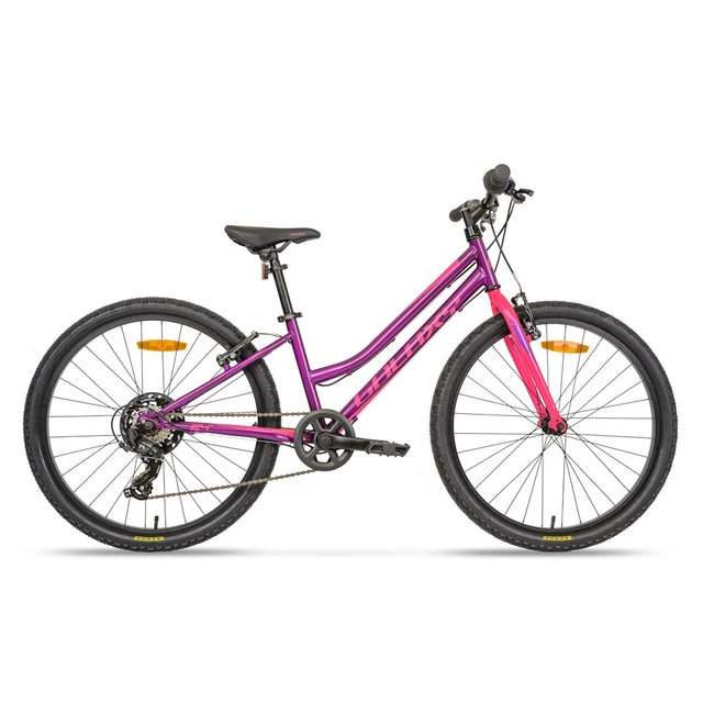 Juniorský dievčenský bicykel Galaxy Ruby 24" - model 2024 - fialová - fialová