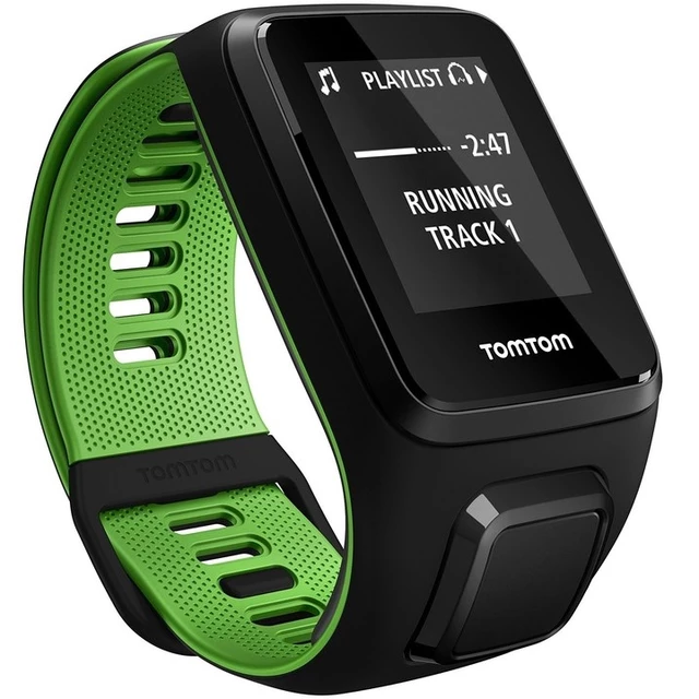 Fitness Tracker TomTom Runner 3 Cardio + Music - Black-Green