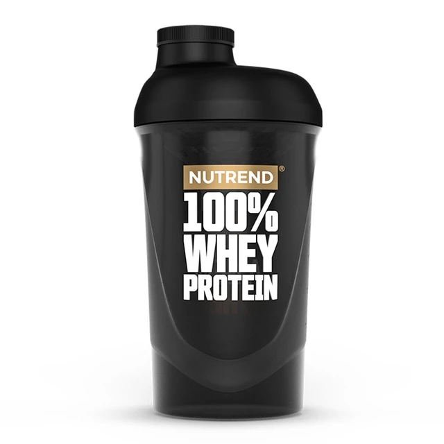 Shaker Nutrend 100% WHEY 600 ml - černá
