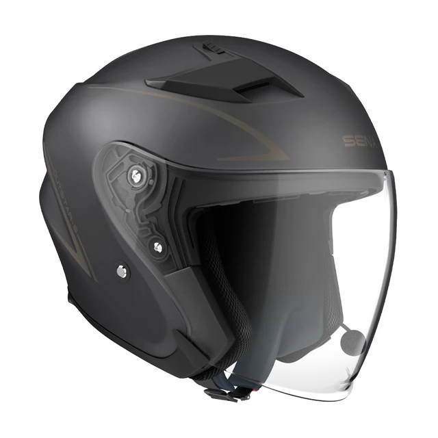 Motorcycle Helmet w/ Integrated Headset SENA Outstar S Matte Black