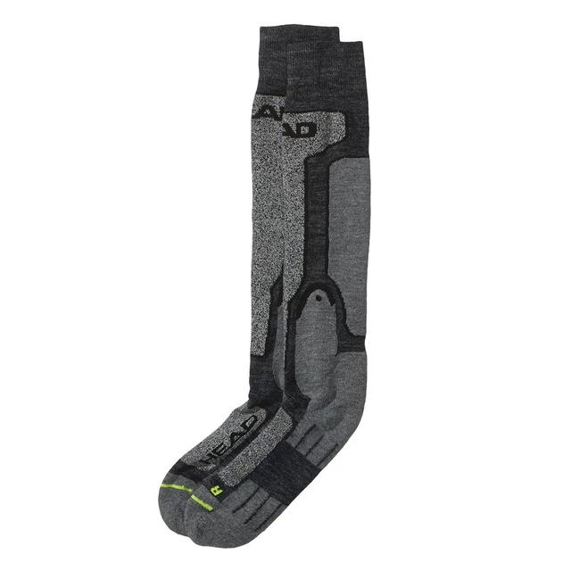 Knee Socks Head Ski Race Kneehigh UNISEX – 1 Pair - Grey