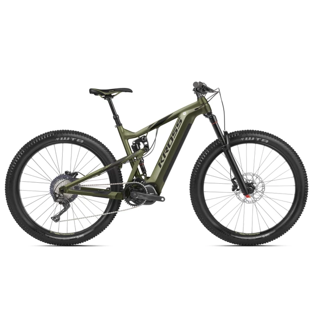 Kross Soil Boost 2.0 500 27,5" Vollgefedertes E-Mountainbike - Modell 2020 - dunkelgrün/schwarz