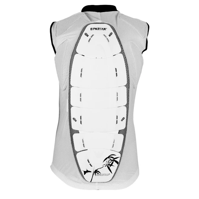 Back Protector with a Vest Spartan Compact - White