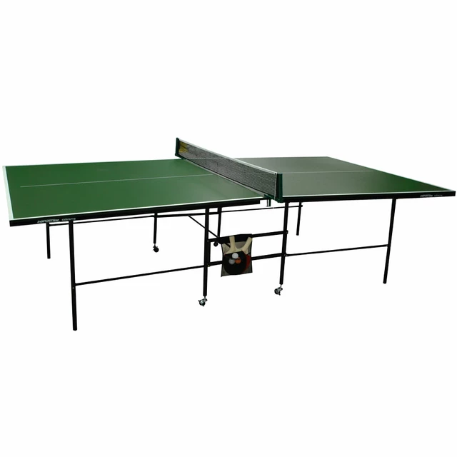 Pingpongový stůl inSPORTline EXTREME vč. pálek a míčků - zelená