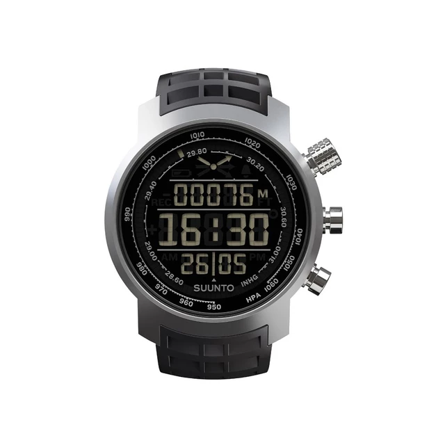 Suunto Elementum Terra N/ Black rubber Outdoorcomputer - schwarz-silber