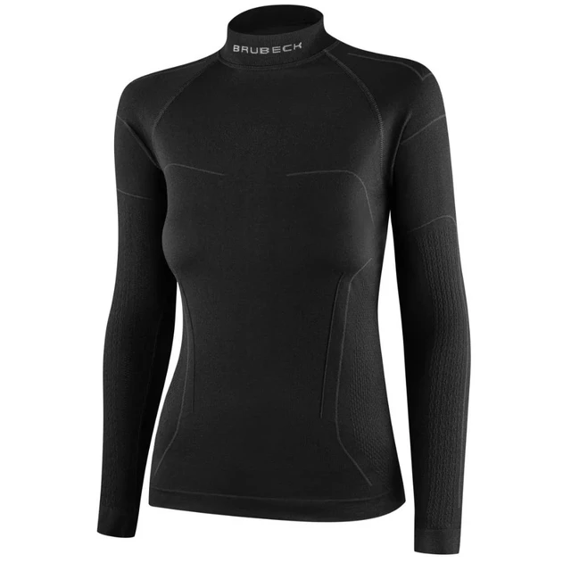Women’s Thermal Motorcycle T-Shirt Brubeck Cooler LS1657W - Black - Black