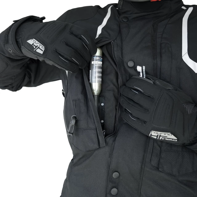 Helite Touring New Airbag-Jacke aus Textilmaterial schwarz