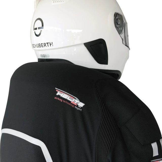 Airbagová bunda Helite Touring New textilní černá, mechanická s trhačkou