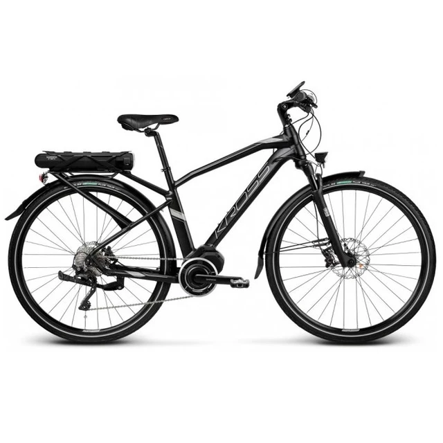 Trekking E-Bike Kross Trans Hybrid 5.0 28” – 2019 - Black/Graphite Matte