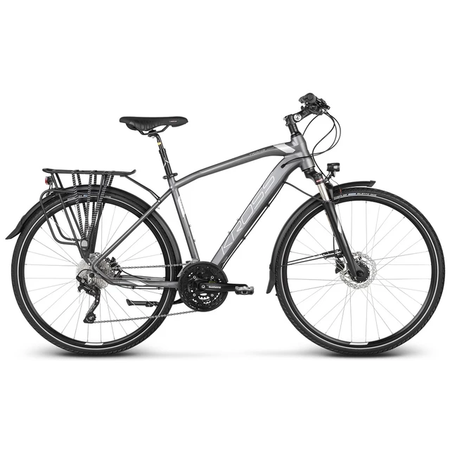 Men’s Trekking Bike Kross Trans 9.0 28” – 2020 - Graphite/Silver
