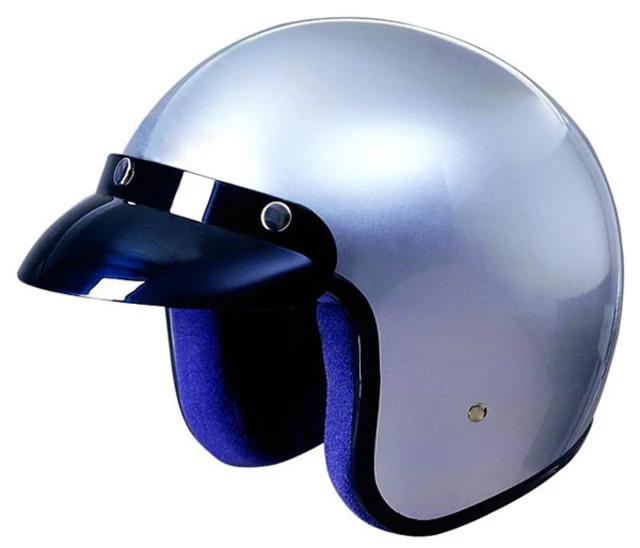 WORKER V500 Motorcycle Helmet - Silver