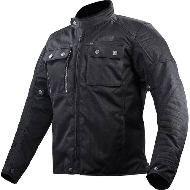Men’s Motorcycle Jacket LS2 Vesta Man Black - Black - Black