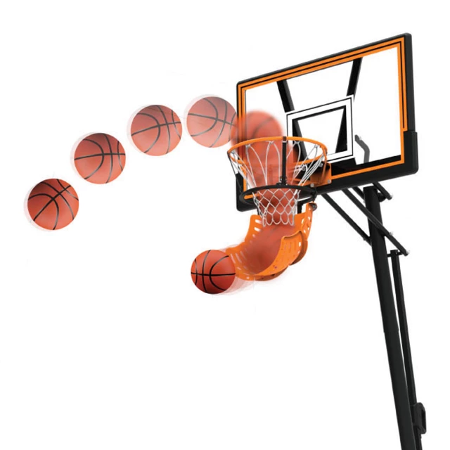 Rebounder trenażer podajnik zwracacz piłek na obręcz do koszykówki inSPORTline Returno - Pomarańczowy