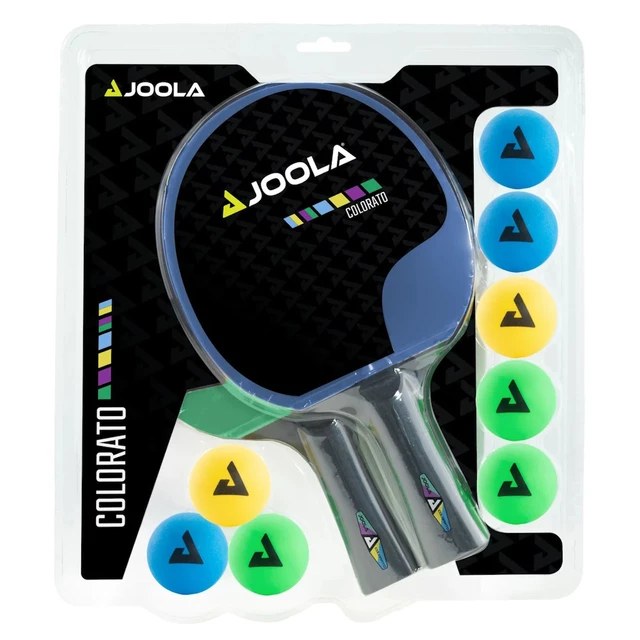 Tischtennisset Joola Colorato - 2 Schläger, 8 Bälle