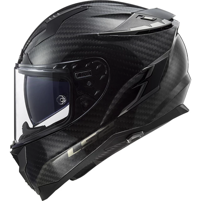 Motorcycle Helmet LS2 FF327 Challenger C Carbon Solid - Black