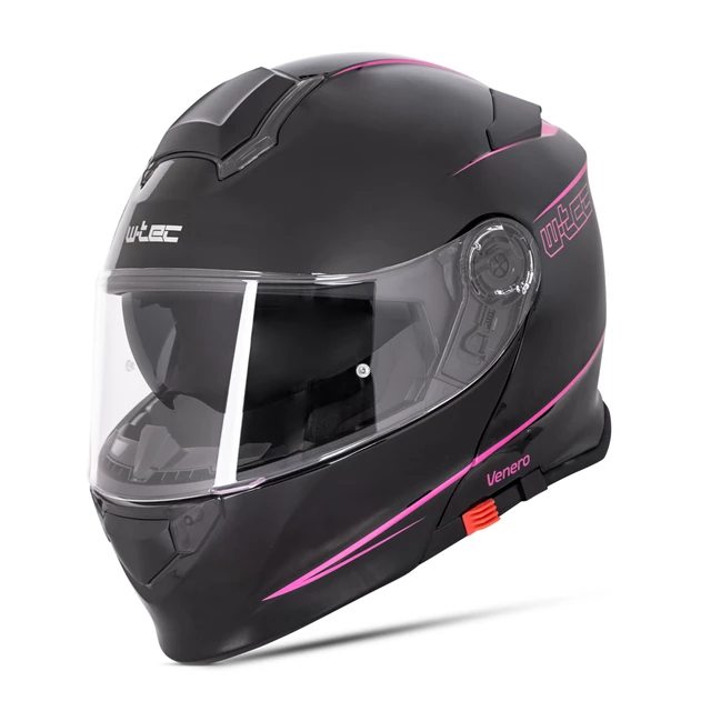 Flip-Up Motorcycle Helmet W-TEC Venero - Magic Matt Black