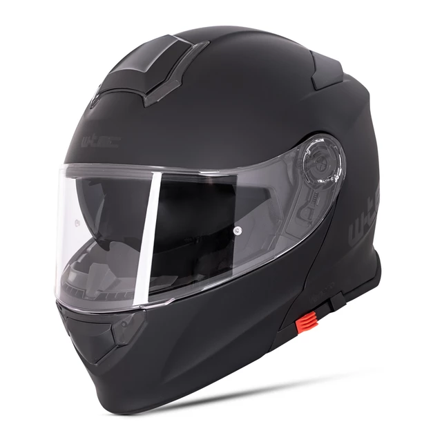 Flip-Up Motorcycle Helmet W-TEC Venero - Glossy Black-Gold