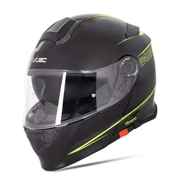 Flip-Up Motorcycle Helmet W-TEC Venero - Rosanero