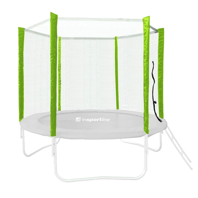 Siatka ochronna do trampoliny inSPORTline Froggy PRO 305 cm - 6 prętów - Czarny - Zielony