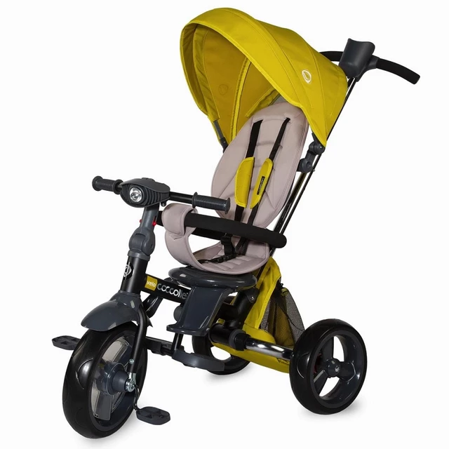 Three-Wheel Stroller w/ Tow Bar Coccolle Velo - Beige - Yellow