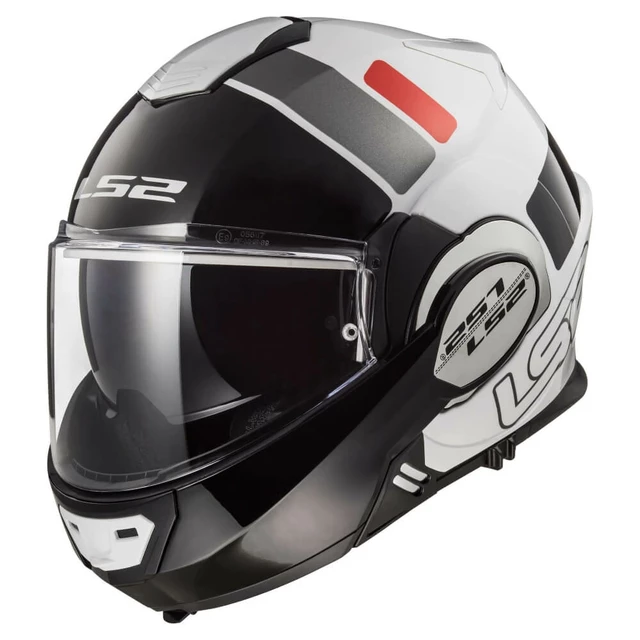Flip-Up Motorcycle Helmet LS2 FF399 Valiant Lumen / H-V Yellow - Prox Matt H-V Yellow Black - Prox White Black Red