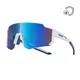 Sportowe okulary przeciwsłoneczne Altalist Legacy 2 - biały z niebieskimi okularami - biały z niebieskimi okularami