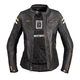 Women’s Leather Motorcycle Jacket W-TEC Stripe Lady - Black