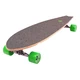 Longboard Street Surfing Fishtail - The Leaf 42" - Silver Truck