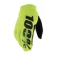 Men’s Cycling/Motocross Gloves 100% Brisker Fluo Yellow/Black