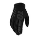 Children’s Motocross Gloves 100% Brisker Youth Black - Black - Black