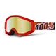 100% Strata Motocross Brille - Hope blau, blauer chrom Visiers mit Stifte für Slides