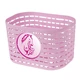 Detský plastový predný košík M-Wave P Children's Basket - ružová