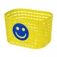 Smiley vorderer Kinder-Fahrradkorb Kunststoff - blau - gelb