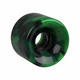 Műanyag gördeszka kerék 60*45 mm - fekete - zöld