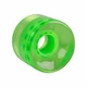 Átlátszó műanyag gördeszka kerék 60*45 mm - fehér - zöld