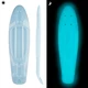 Glow-in-the-Dark Penny Board Deck WORKER Solosy 22.5*6” - Blue