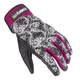 Women’s Leather Moto Gloves W-TEC Malvenda - Black-Pink