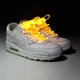 Világító cipőfűző WORKER Platube 80 cm - sárga - sárga