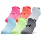 Women’s No-Show Socks Under Armour Essential – 6-Pack - Pink Quartz - Exuberant Pink