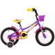 Gyerek kerékpár DHS Daisy 1402 14" - pink - lila