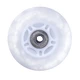 Svítící kolečko na inline brusle PU 84*24 mm s ABEC 7 ložisky - bílá - bílá
