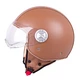 Scooter Helmet W-TEC FS-701B Leather Brown - Brown