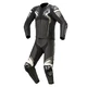 Two-Piece Motorcycle Leather Suit Alpinestars Atem 4 Black/Gray/White - Black/Grey/White - Black/Grey/White