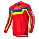 Motocross Jersey Alpinestars Techstar Quadro Red/Fluo Yellow/Blue 2022